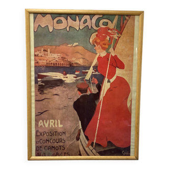 Affiche Monaco par Grun