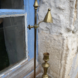 Vintage 1900 brass candlestick with adjustable turn off