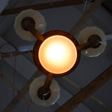 Lustre en bois Art Déco, années 1930