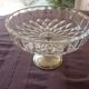 Coupe en cristal et metal argentée