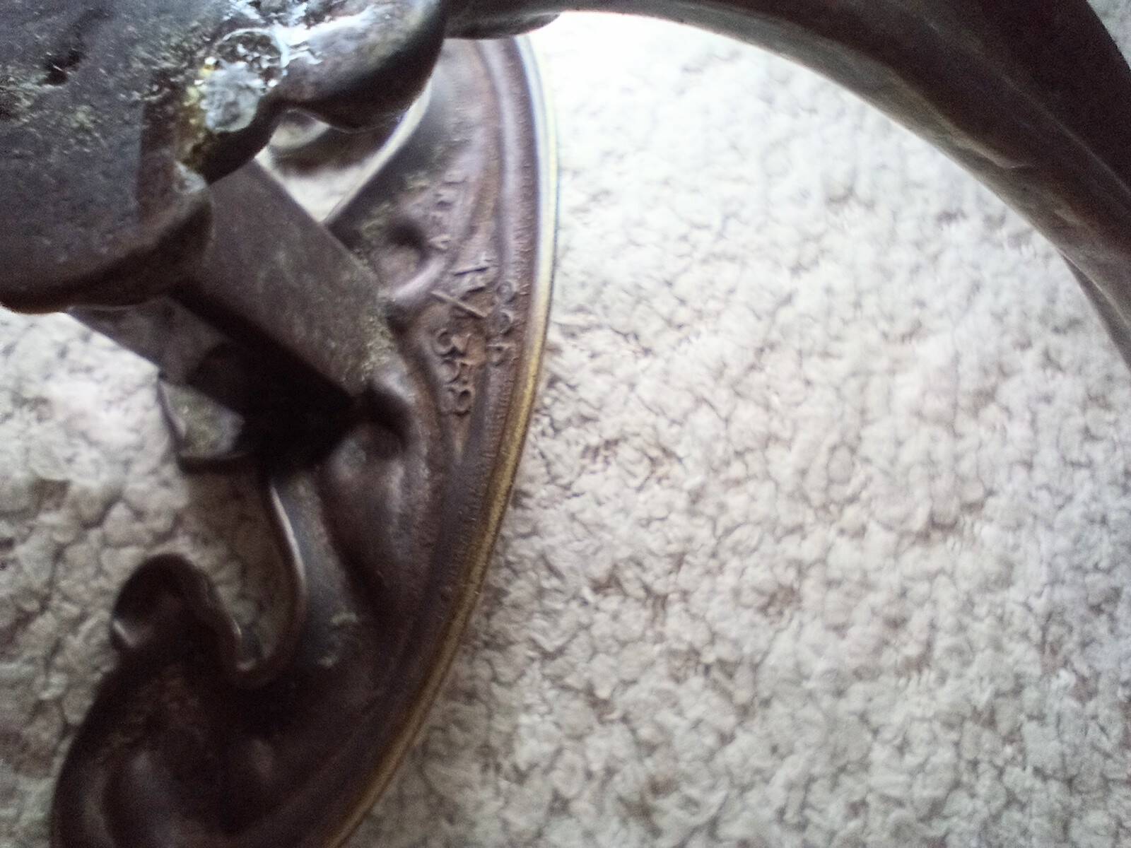 4 antique patented bronze coat hooks – Napoleon III rococo style
