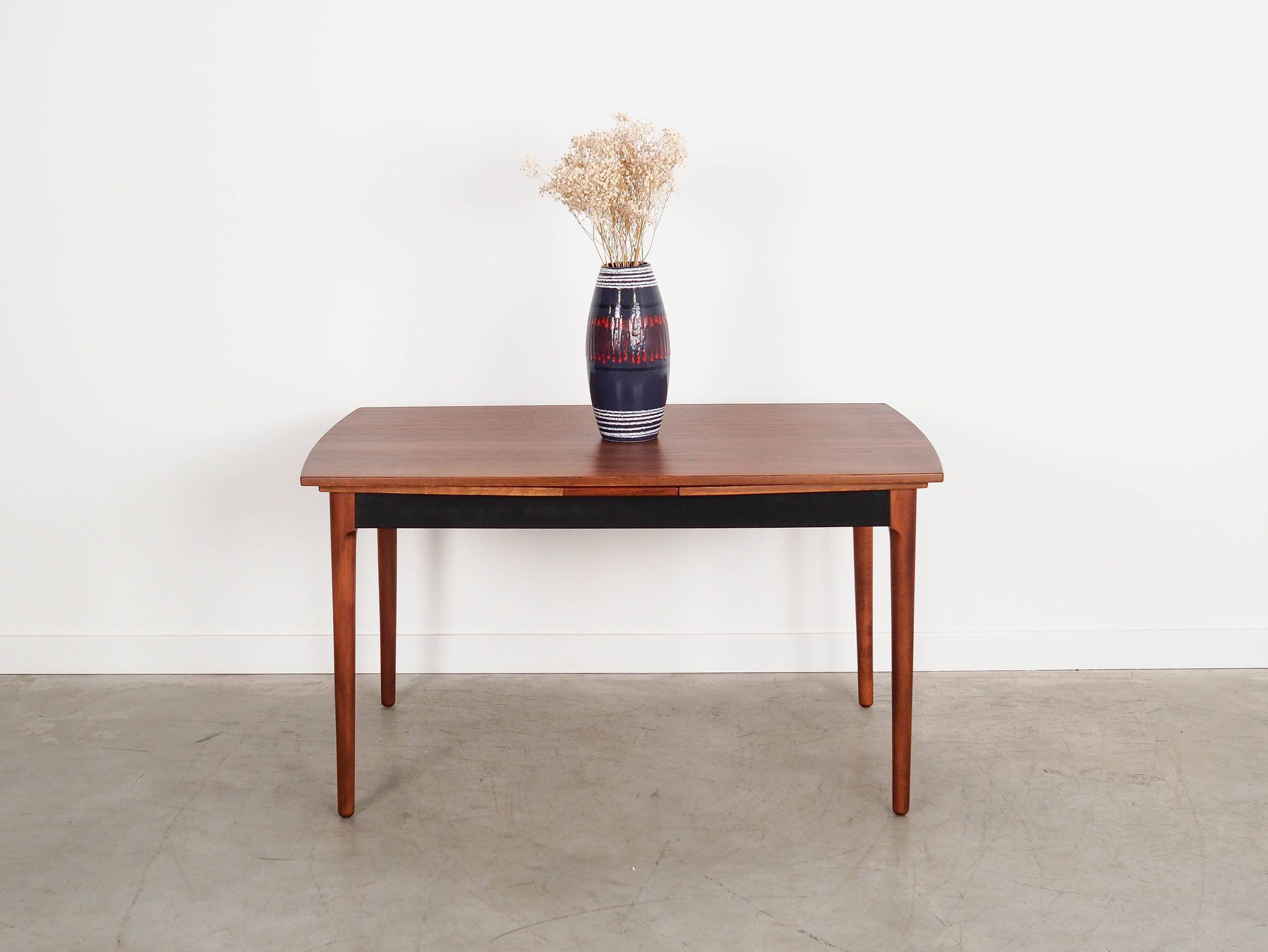 Walnut table, Danish design, 1970s, manufactured in Denmark