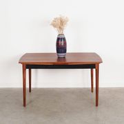 Walnut table, Danish design, 1970s, manufactured in Denmark