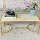 Marble and brass coffee table, circa 60's