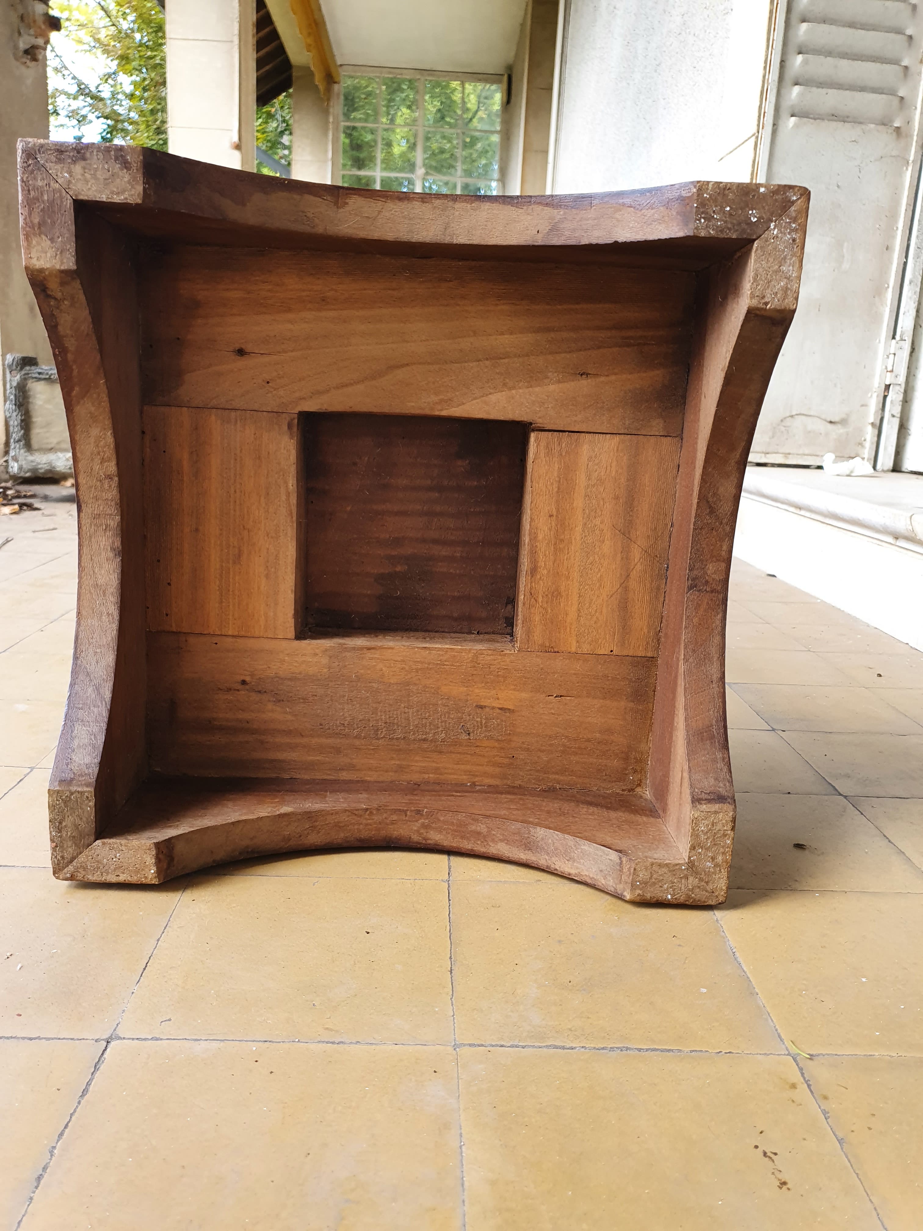 Large Neo-Gothic walnut harness, France, 19th