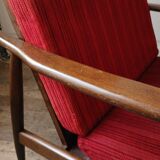 Scandinavian "boomerang" armchair, circa 1960