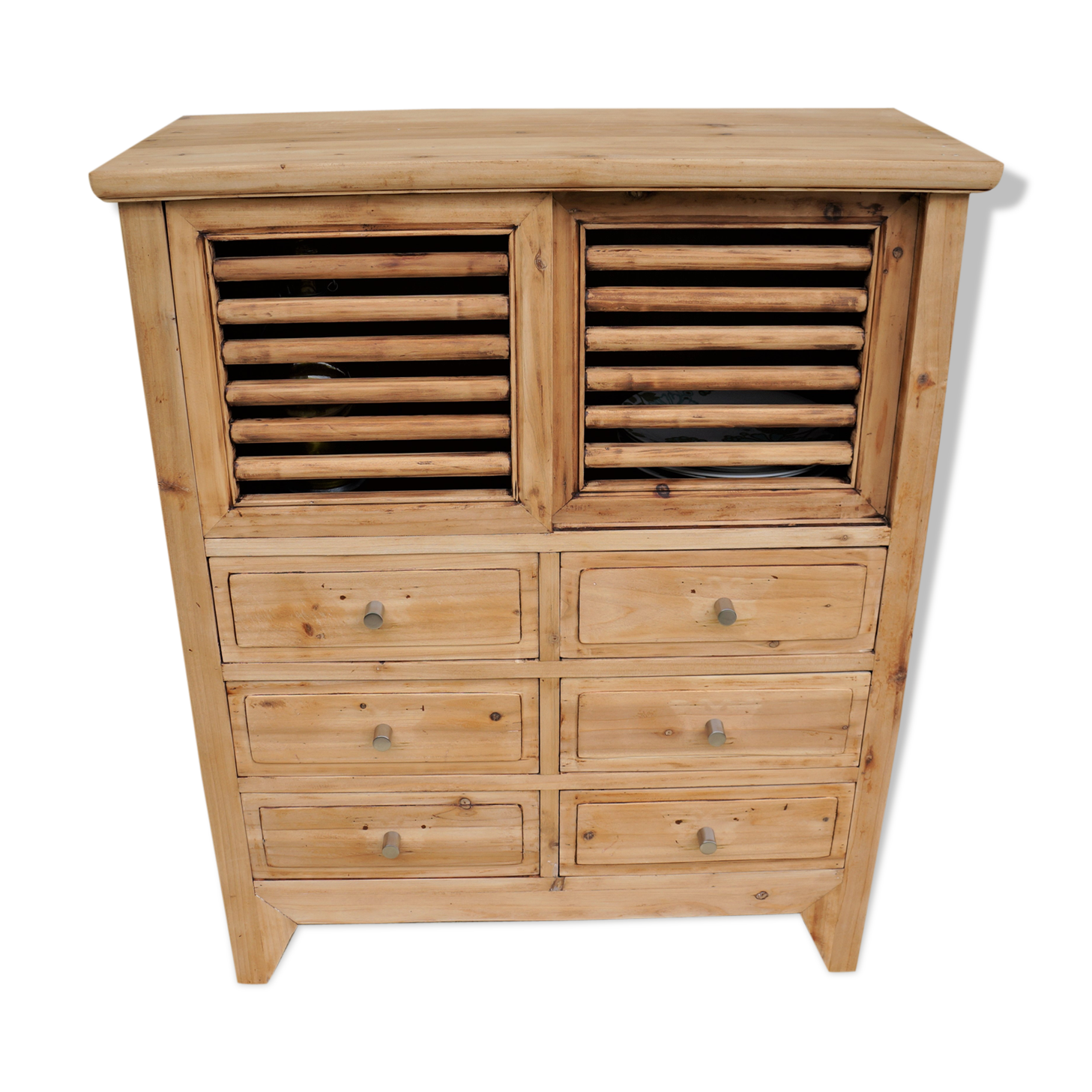 Buffet with sliding doors and drawers