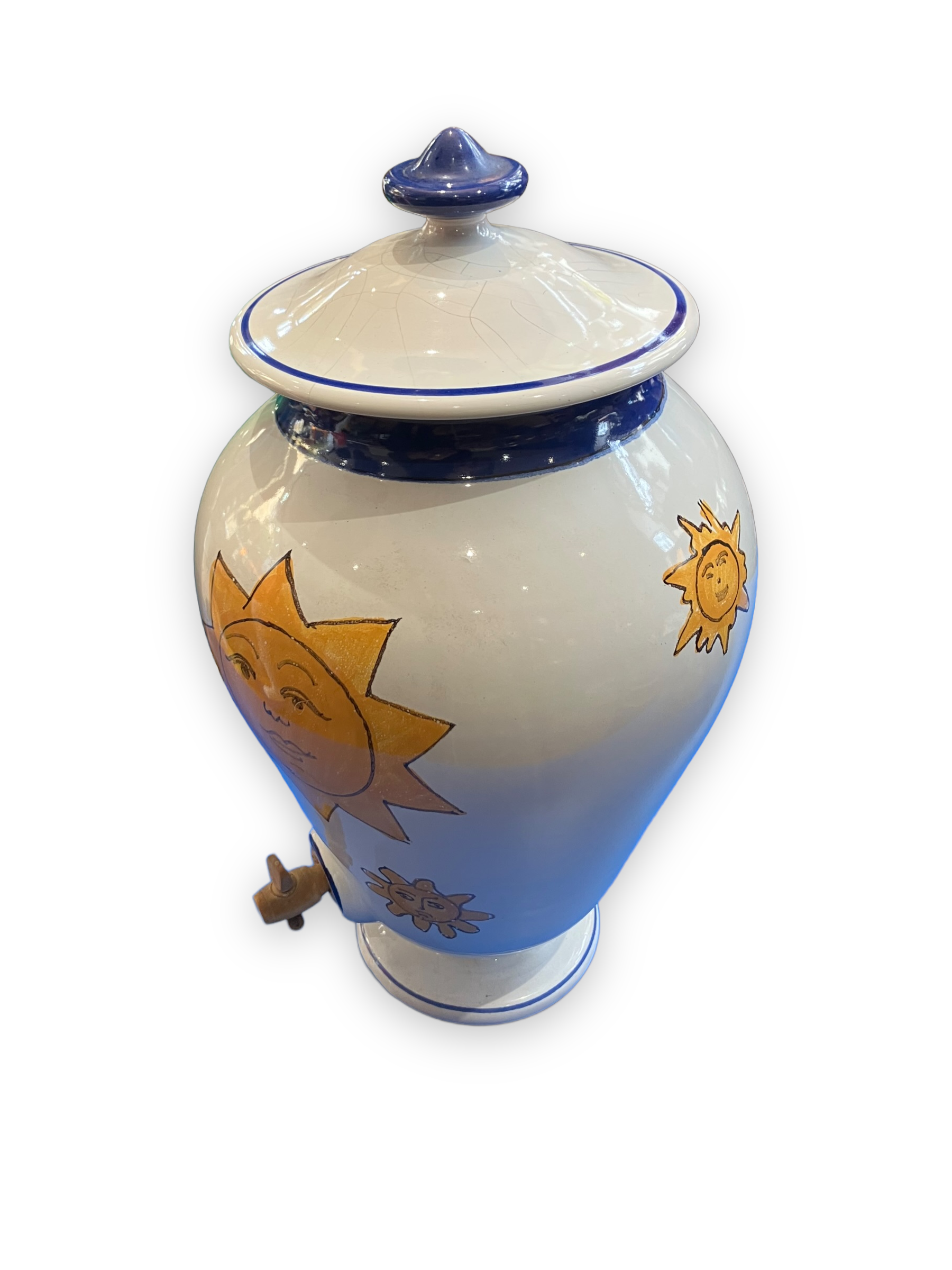 Water fountain in earthenware pattern sun christian dior
