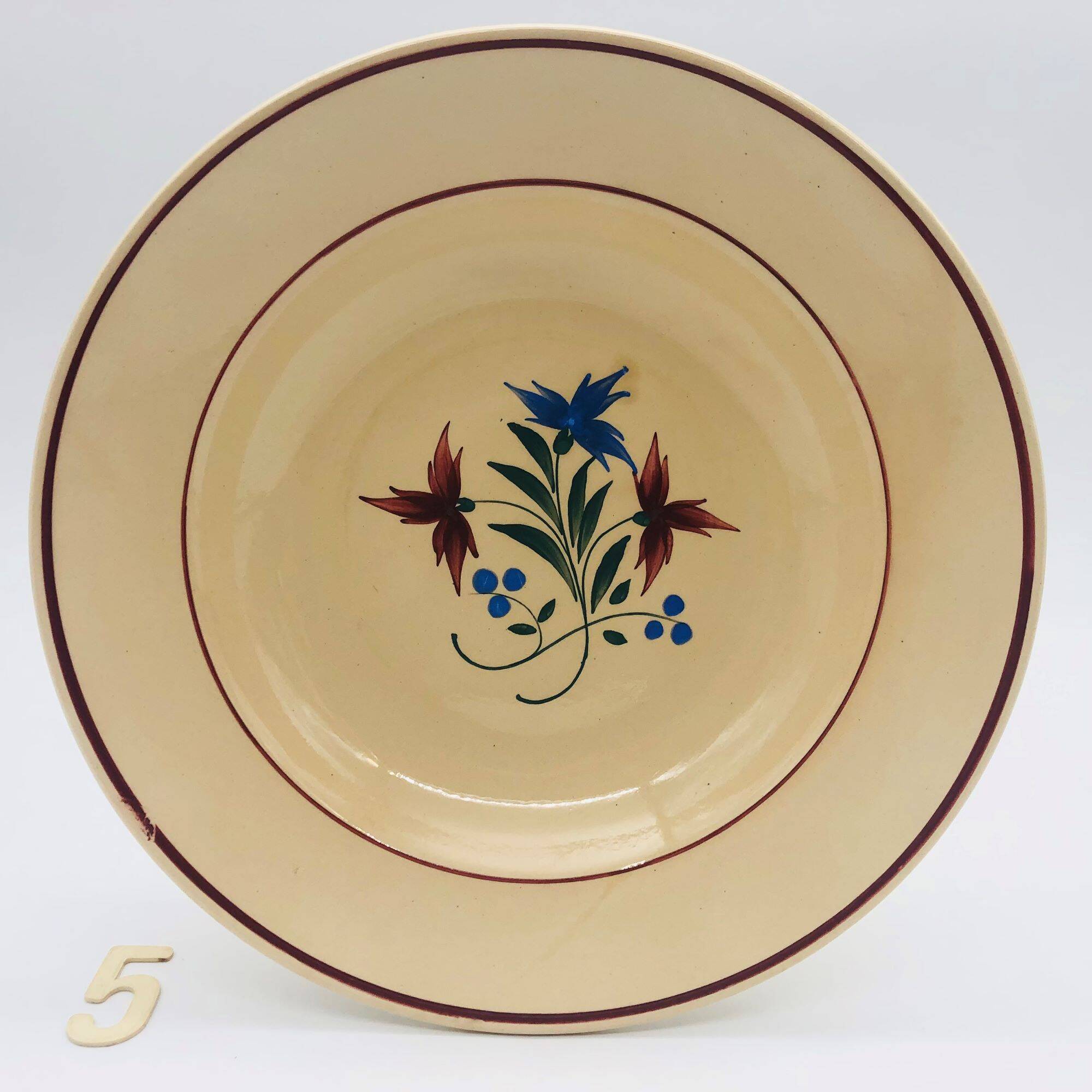 6 K&G Lunéville Soup Plates, "Denise" Model