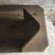 Coffee table smoked glass and wood Flecht workshop, Schütz, made in W Germany