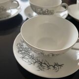 Vintage Limoges Porcelain Coffee Cups – Françoise Adnet “Black Coral”
