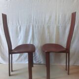 4 chaises en cuir Elena B