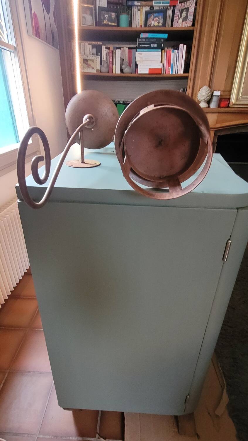 Pair of outdoor candlesticks