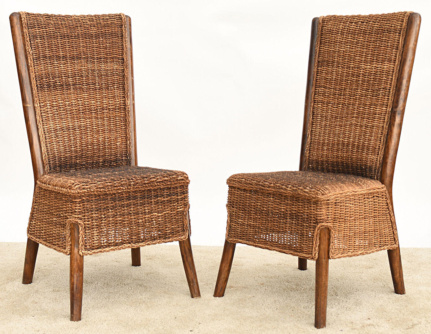 4 wicker chairs
