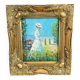 Painting on isorel, wooden frame