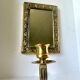 Vintage  Brass Wall mirrored Candle Sconce