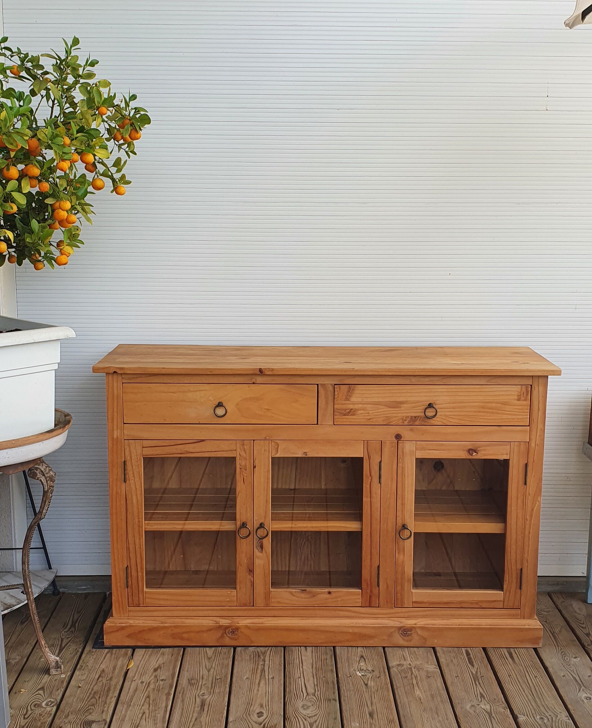 Low glazed sideboard