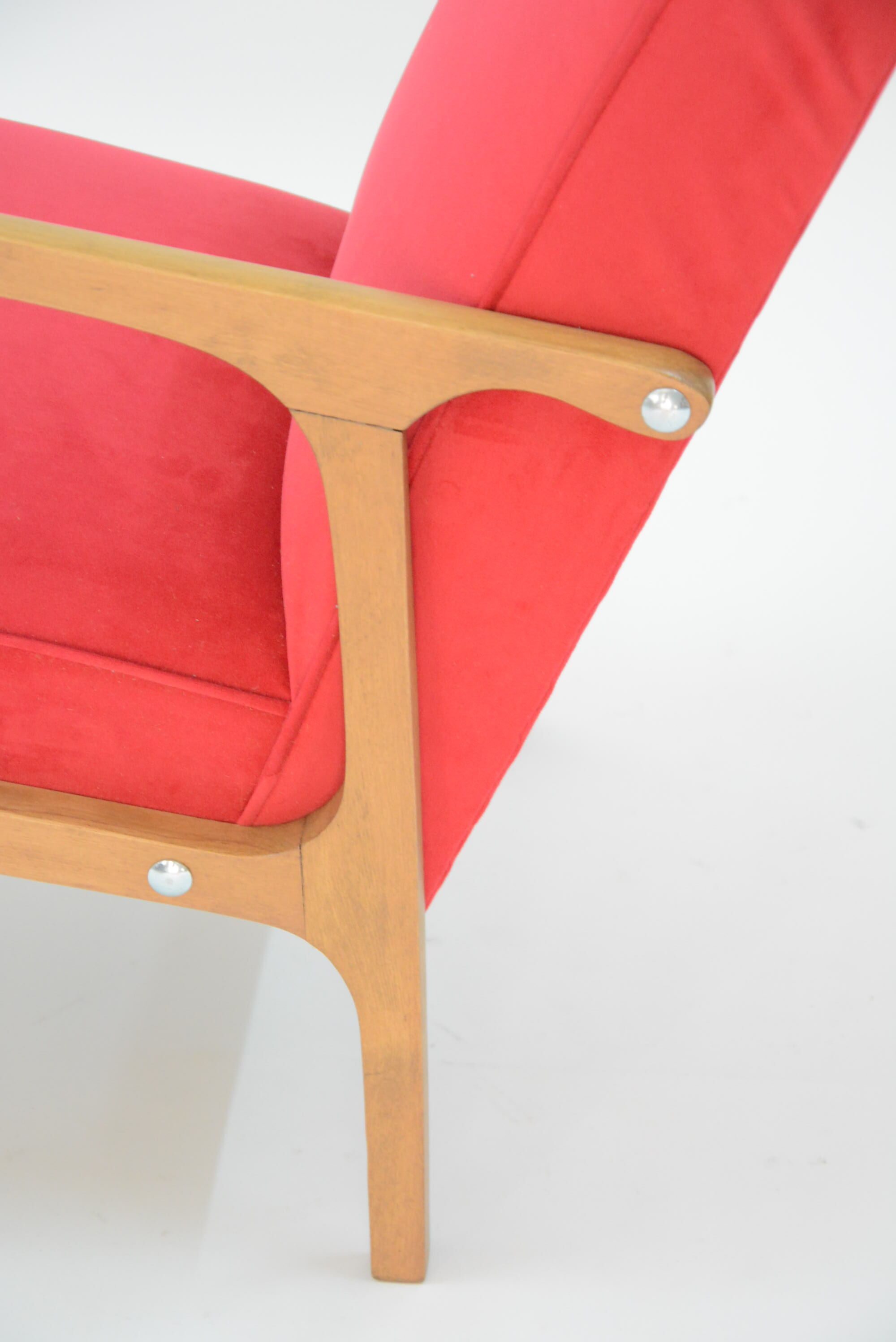 Fauteuil kadr framboise