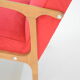 Fauteuil kadr framboise
