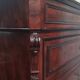 Large mahogany chest of drawers with 8 drawers from the Napoleonic III period.