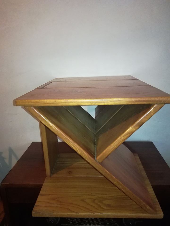 Solid wood bedside