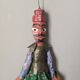 Decorative wooden puppet handcrafted.
