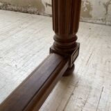 Solid walnut farmhouse castle table 1900 XXL