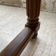 Solid walnut farmhouse castle table 1900 XXL