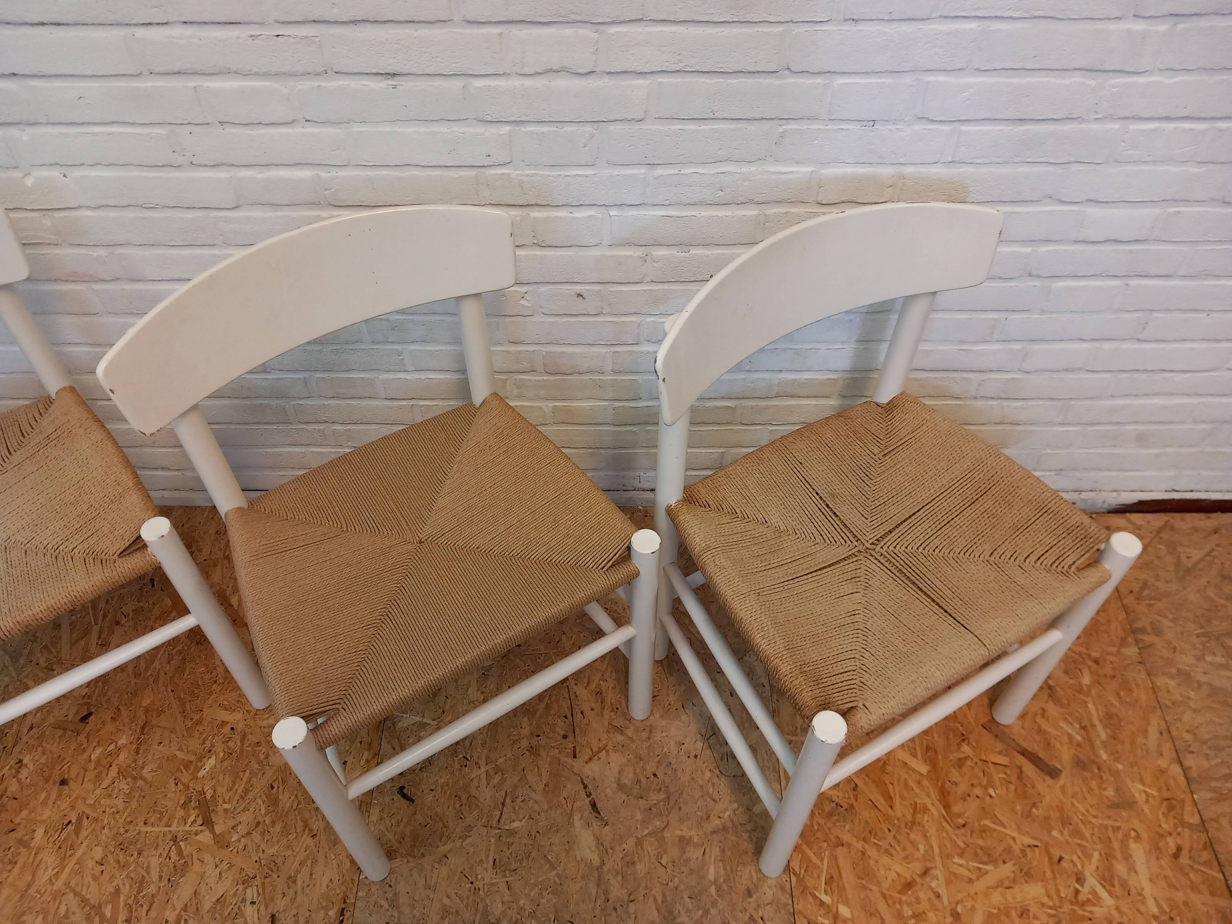 Ensemble de 4 chaises Fredericia Börge Mogensen