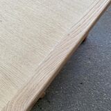 Renovated farmhouse dining table in raw wood 200cm 20th century