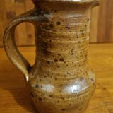 Small pitcher vase in pyrite stoneware