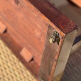 Small Mahogany Empty Pocket Coffee Table, 19th Century