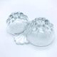 1960s Salt / Pepper Shaker Scallop Shell Molded Glass