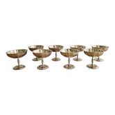 Vintage stainless steel flower bowls