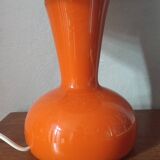 Orange opaline lamp