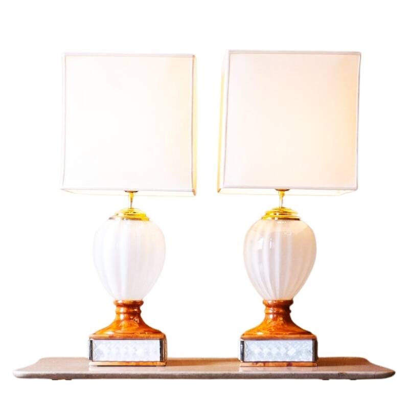 Table lamps by Tommaso Barbi, Italy 1970s