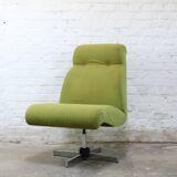 Vintage swivel armchair model "Bombay" by Guy Bernard for Meurop 1971