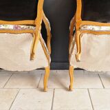 Paire fauteuils anciens