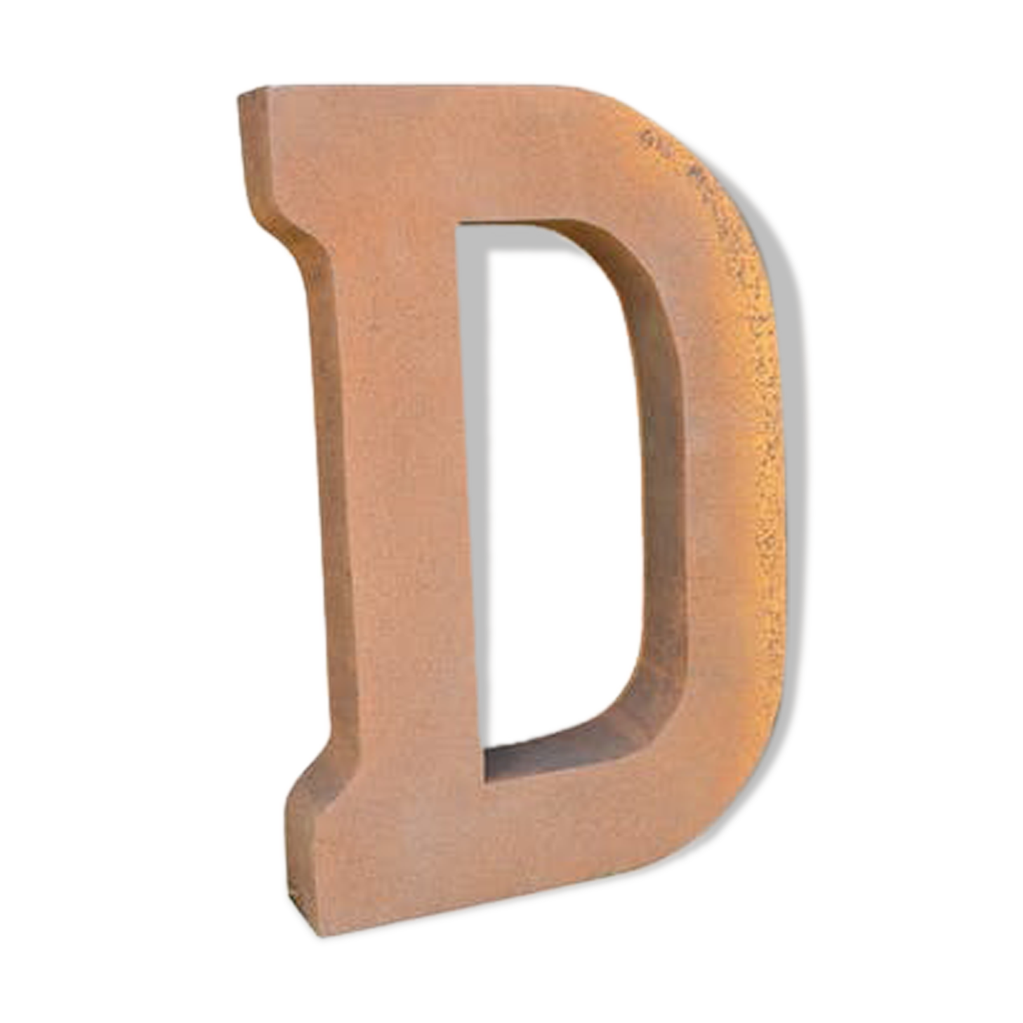 Industrial iron "d" letter