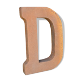 Industrial iron "d" letter