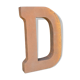 Lettre industrielle en fer "d"