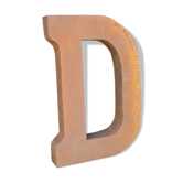 Industrial iron "d" letter