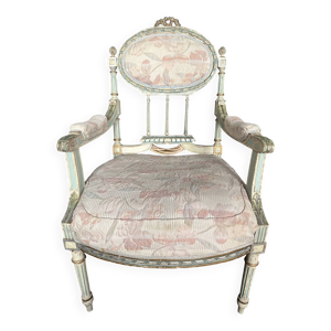 Fauteuil ancien style - tissu