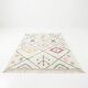 Colourful Berber patterned rug