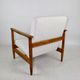 GFM-142 Ivory and White Boucle Armchair by Edmund Homa, 1970s