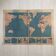 Vintage world map planisphere 1939
