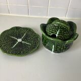 1 small bowl of cabbage with its plate underneath