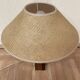LARGE ROSEWOOD LAMP SCANDINAVIAN DESIGN 1960.