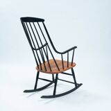 Lena Larsson Grandessa midcentury Danish rocking chair, 1950s