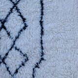 Traditional handmade beni ouarin rug size 150 x 250 cm